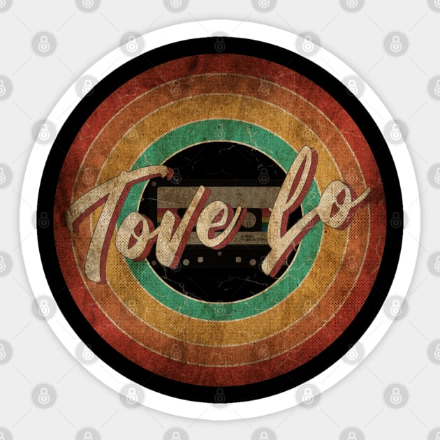 Tove Lo Vintage Circle Art Sticker by antongg